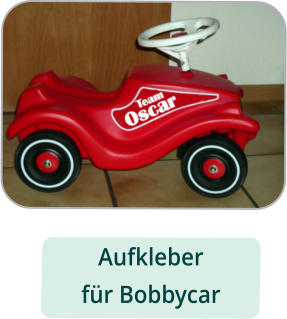 Aufkleber fr Bobbycar