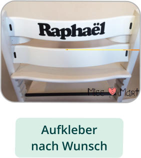 Aufkleber nach Wunsch